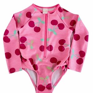 Cat & Jack Cherry Print Girls Swimwear